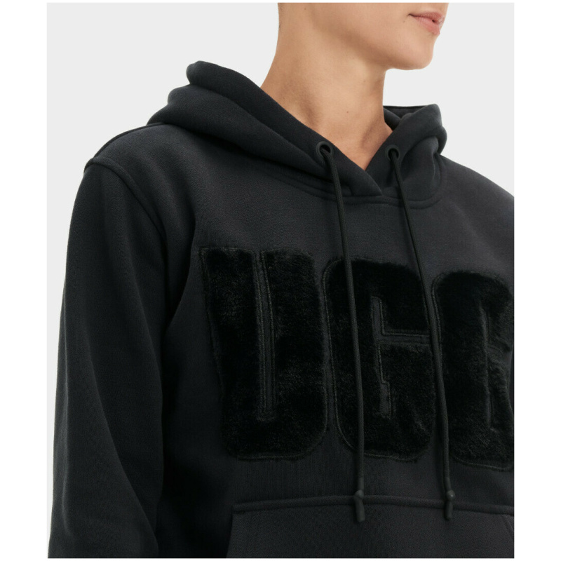 UGG Rey fuzzy logo hoodie